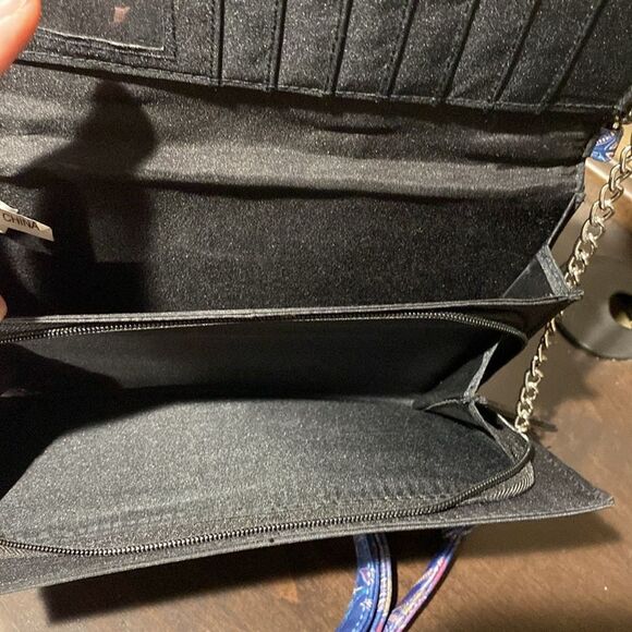 Nicole by Nicole Miller Wallet Convertible Clutch Crossbody Zipper Purse - Picture 9 of 11